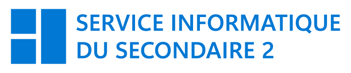 Service informatique du Secondaire 2